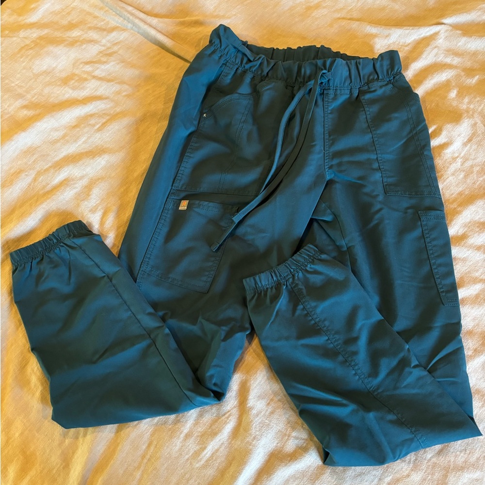 Caribbean Blue Scrub Jogger Pants